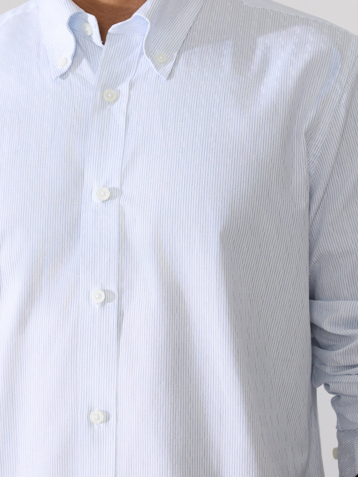 Erzela - Smart Fit Striped Shirt - Light Blue - Espanshe