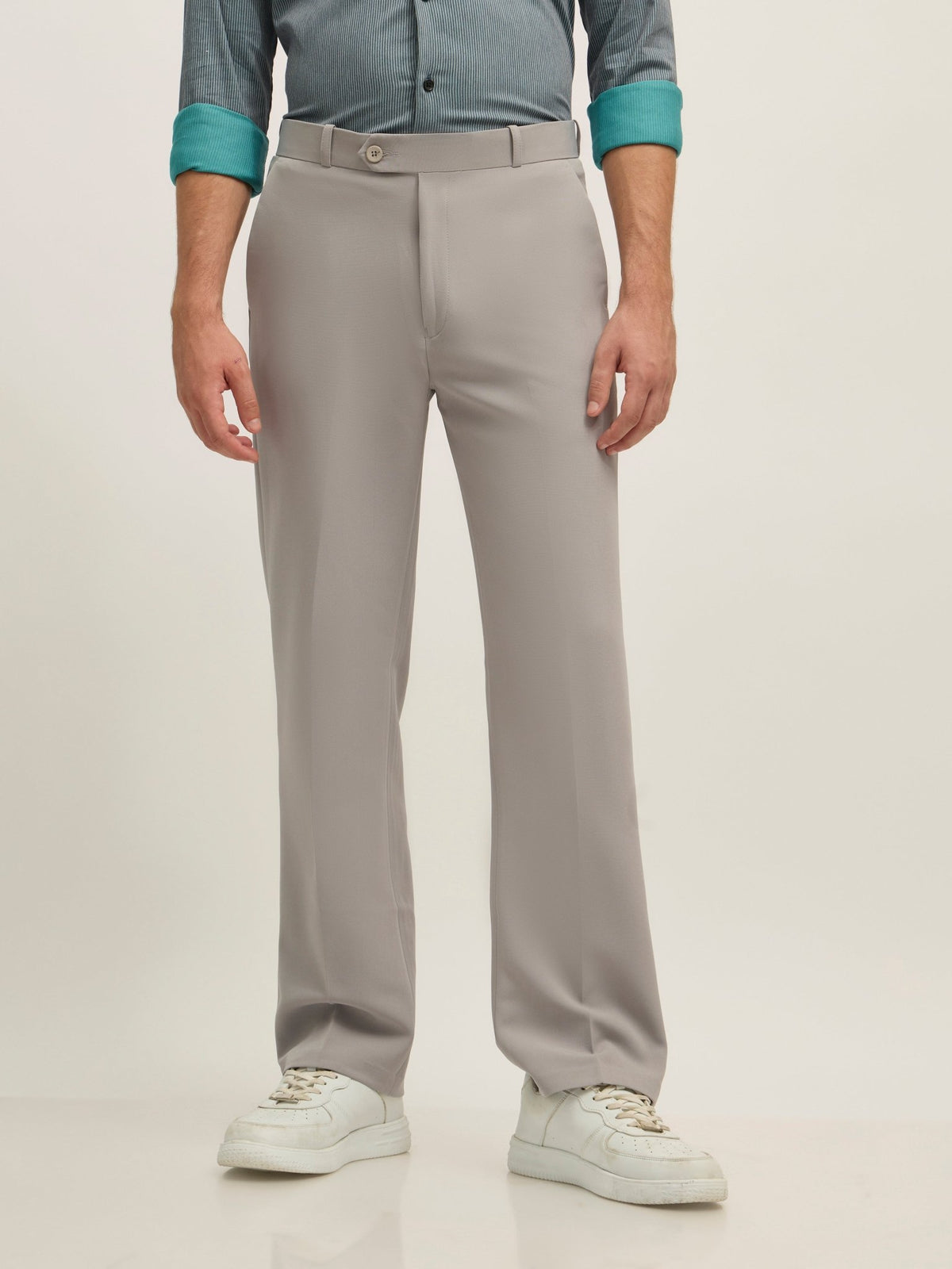 Lars - Straight Fit Formal Pant - Gray - Espanshe