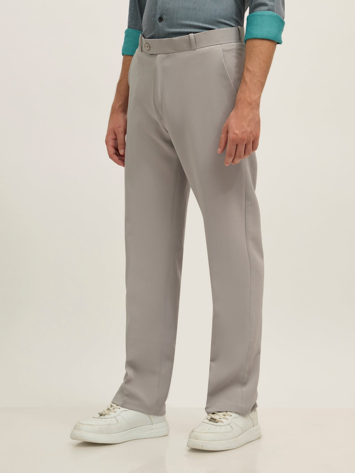 Lars - Straight Fit Formal Pant - Gray - Espanshe