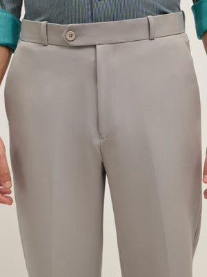 men's Straight Fit Formal Pant - gray