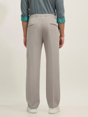 men's Straight Fit Formal Pant - gray