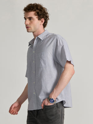 Men's Striped shirt in light blue