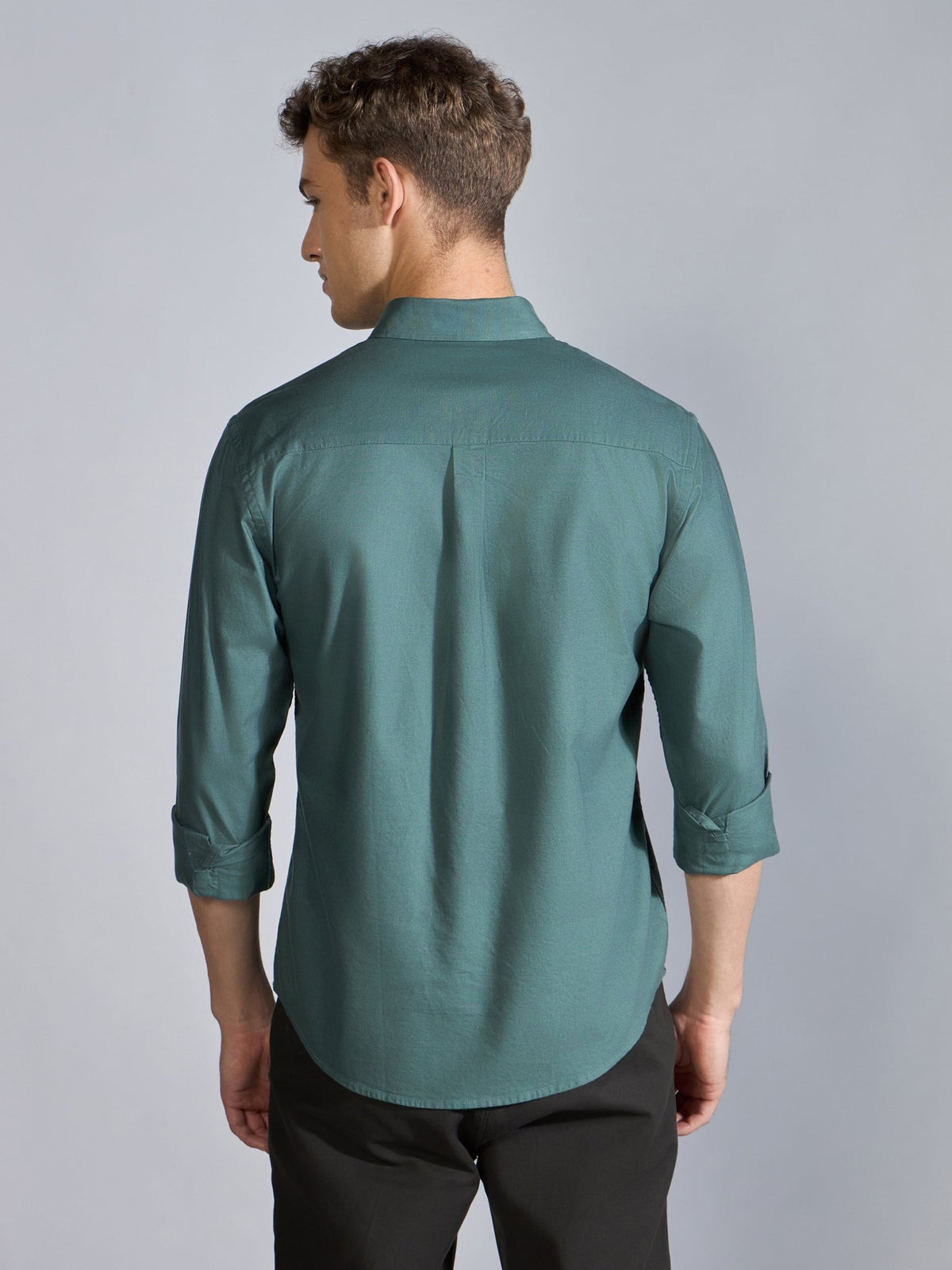 Flux - Relaxed Fit Oxford Shirt - Marine - Espanshe