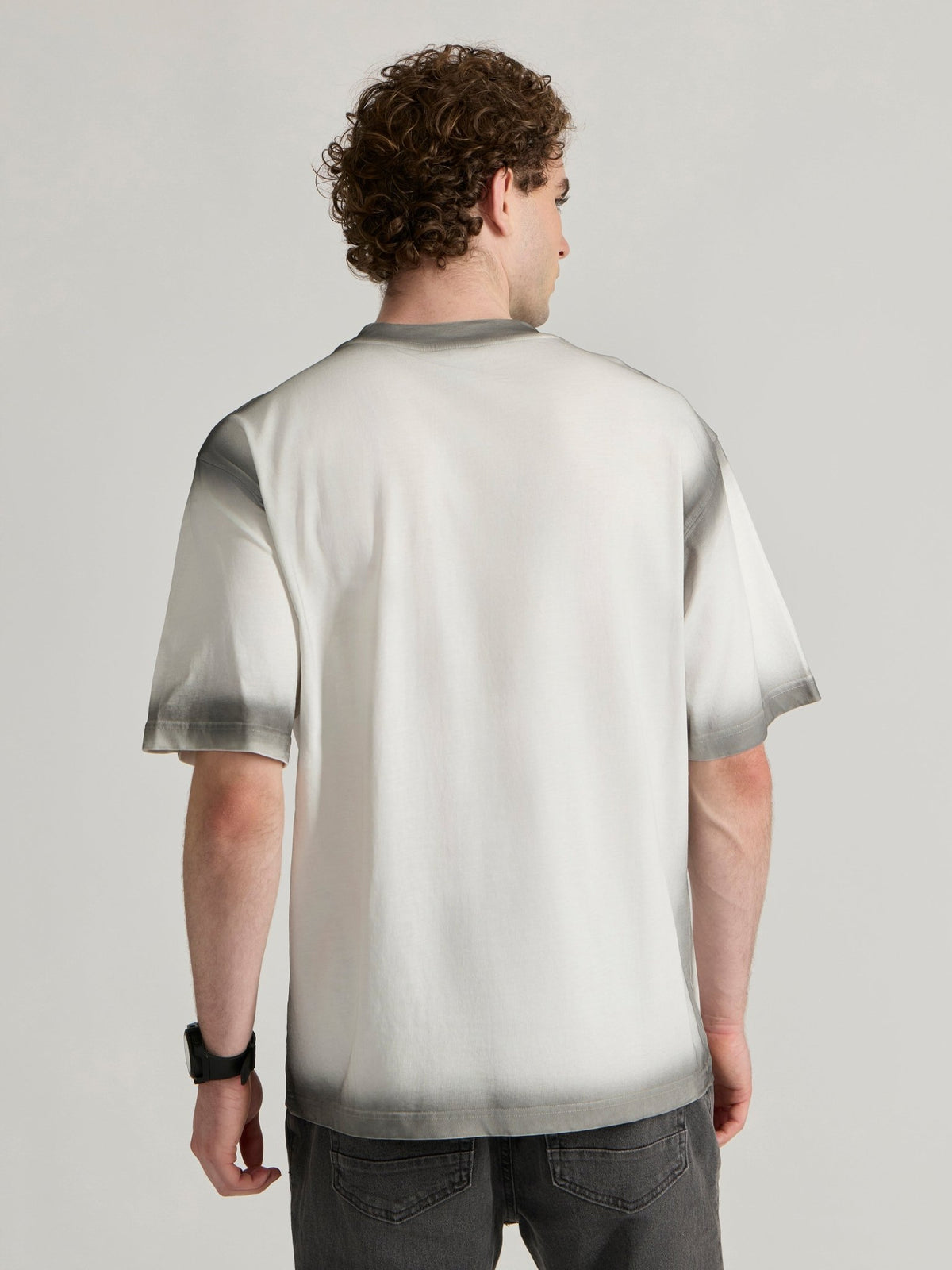 Lona - Wave Printed Baggy T-Shirt - White - Espanshe
