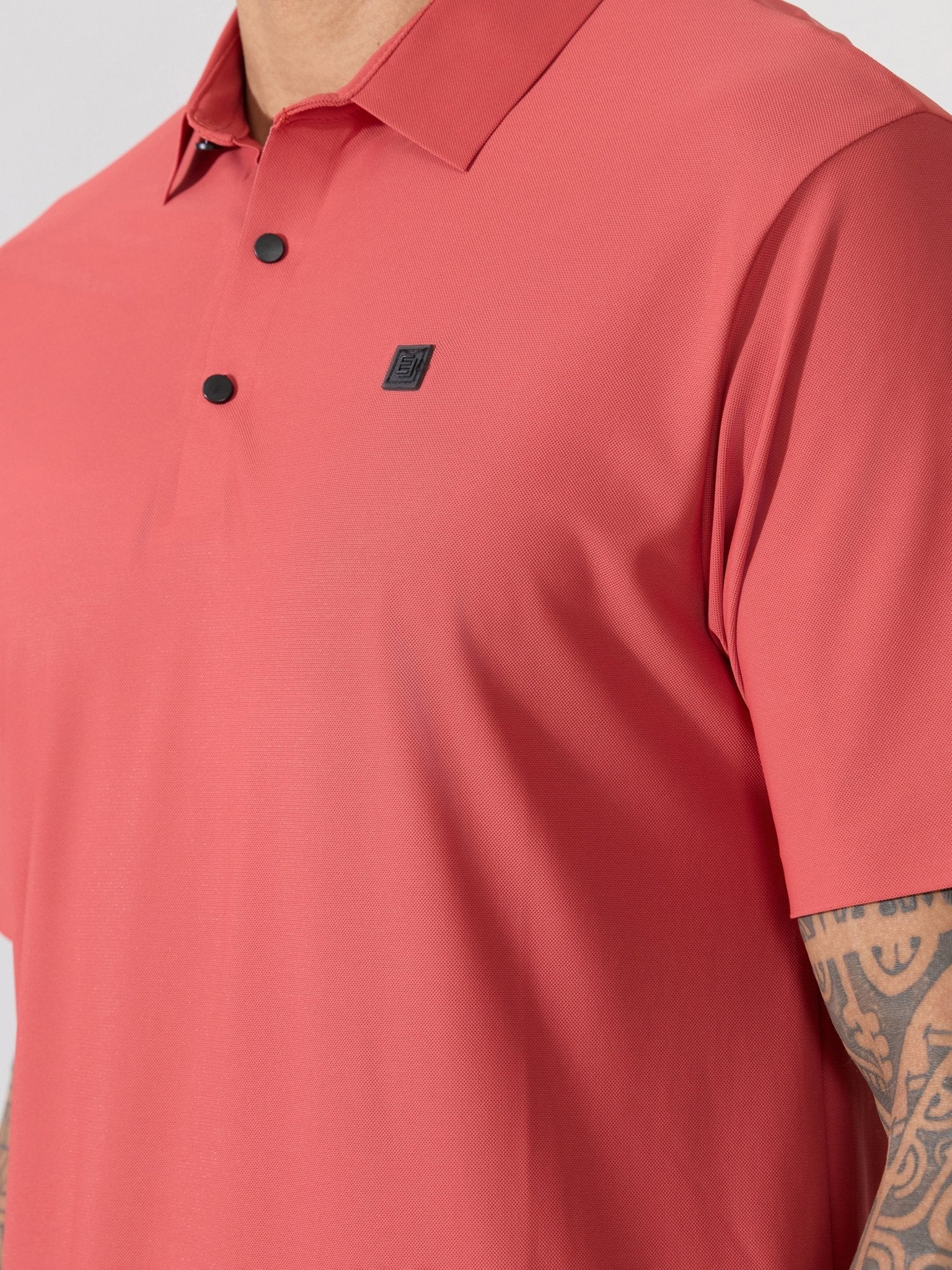 Balance - Regular Fit Polo T-Shirt - Brick Red - Espanshe
