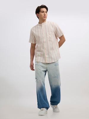 men's relaxed fit jeans with blue shade
