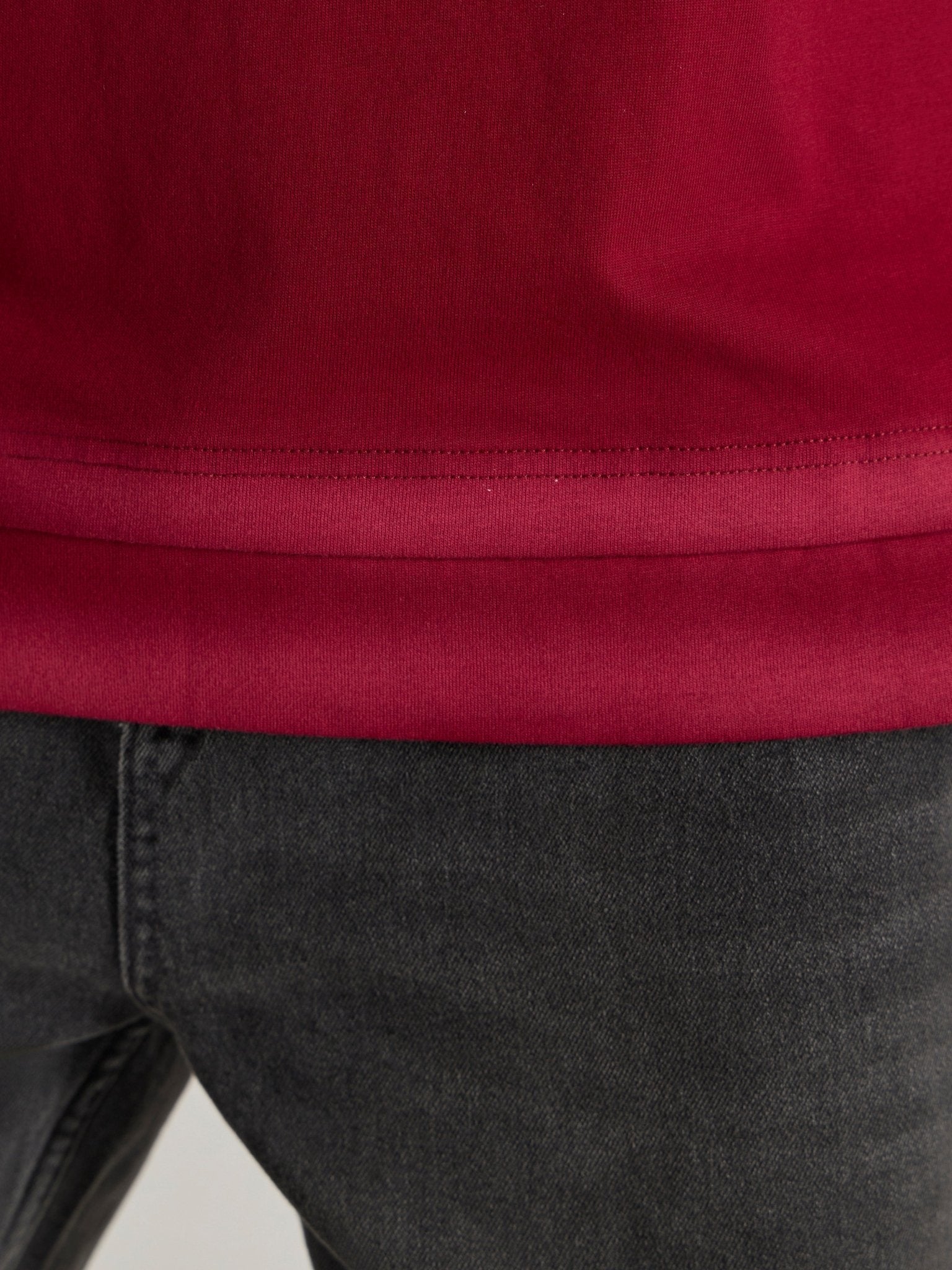 Lona - Fade Effect Baggy T-Shirt - Ruby Red - Espanshe