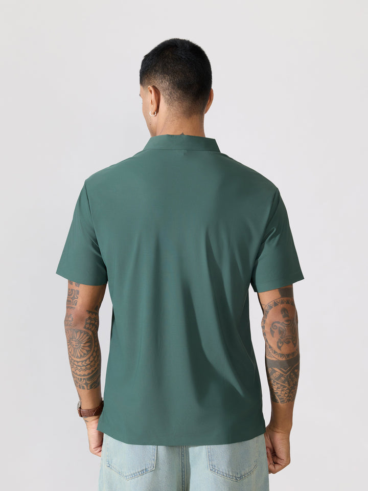 Men's Regular Fit Polo T-Shirt - dark green