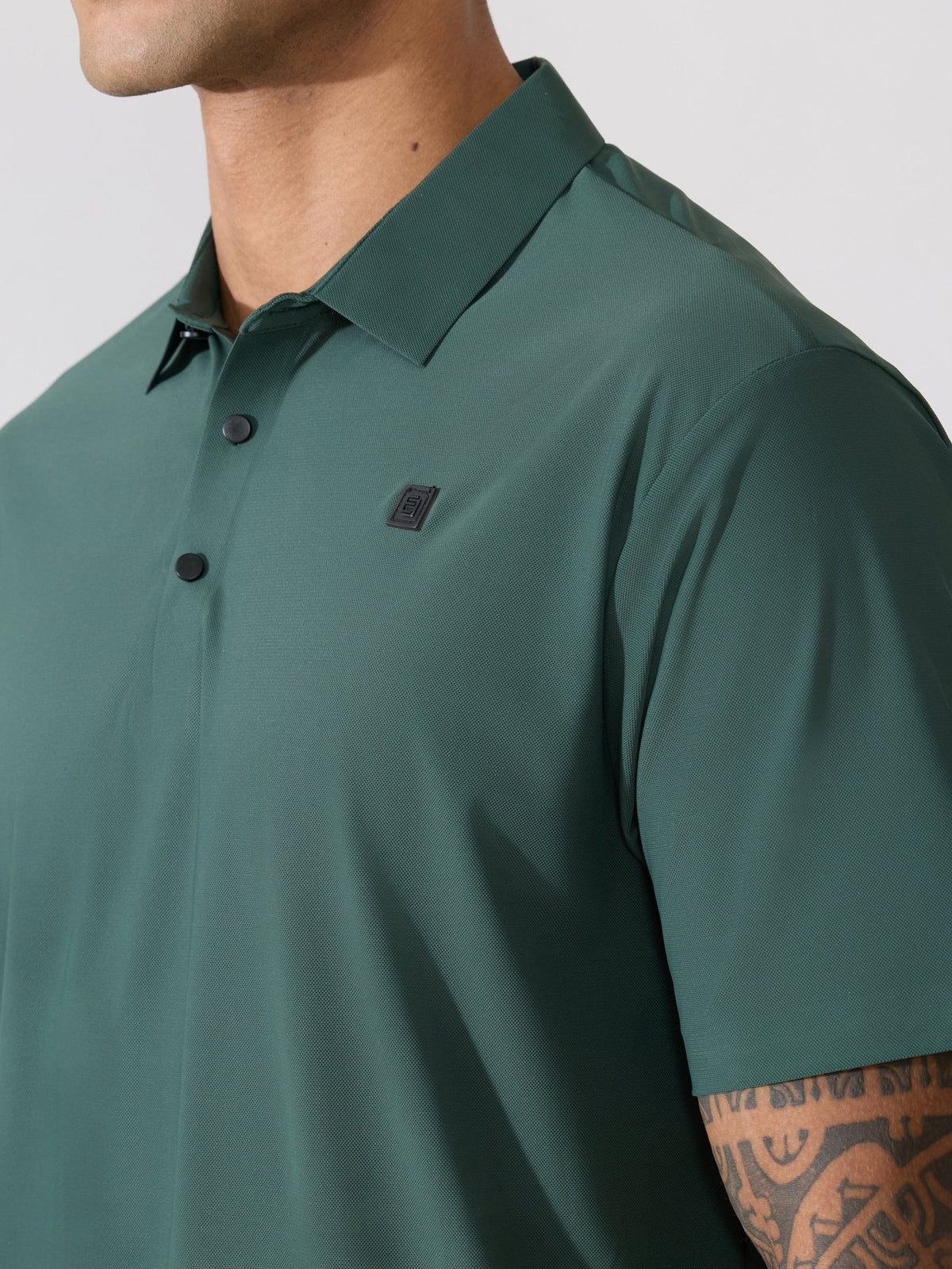 Balance - Regular Fit Polo T-Shirt - Dark Green - Espanshe