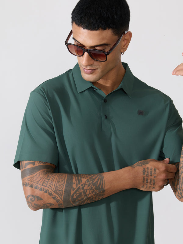 Benson - Regular Fit Polo T-Shirt - Dark Green