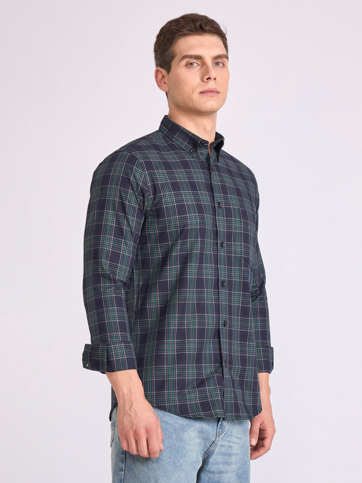 Quint - Check Shirt - Green - Espanshe