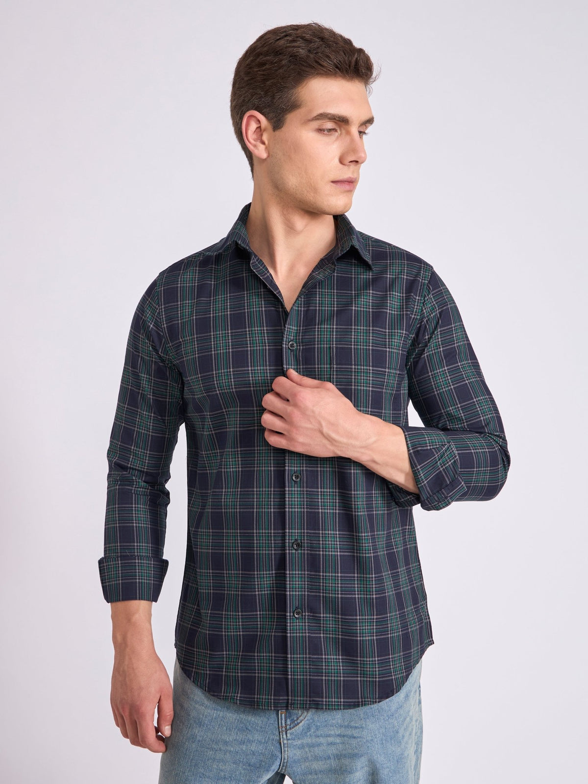 Quint - Check Shirt - Green - Espanshe