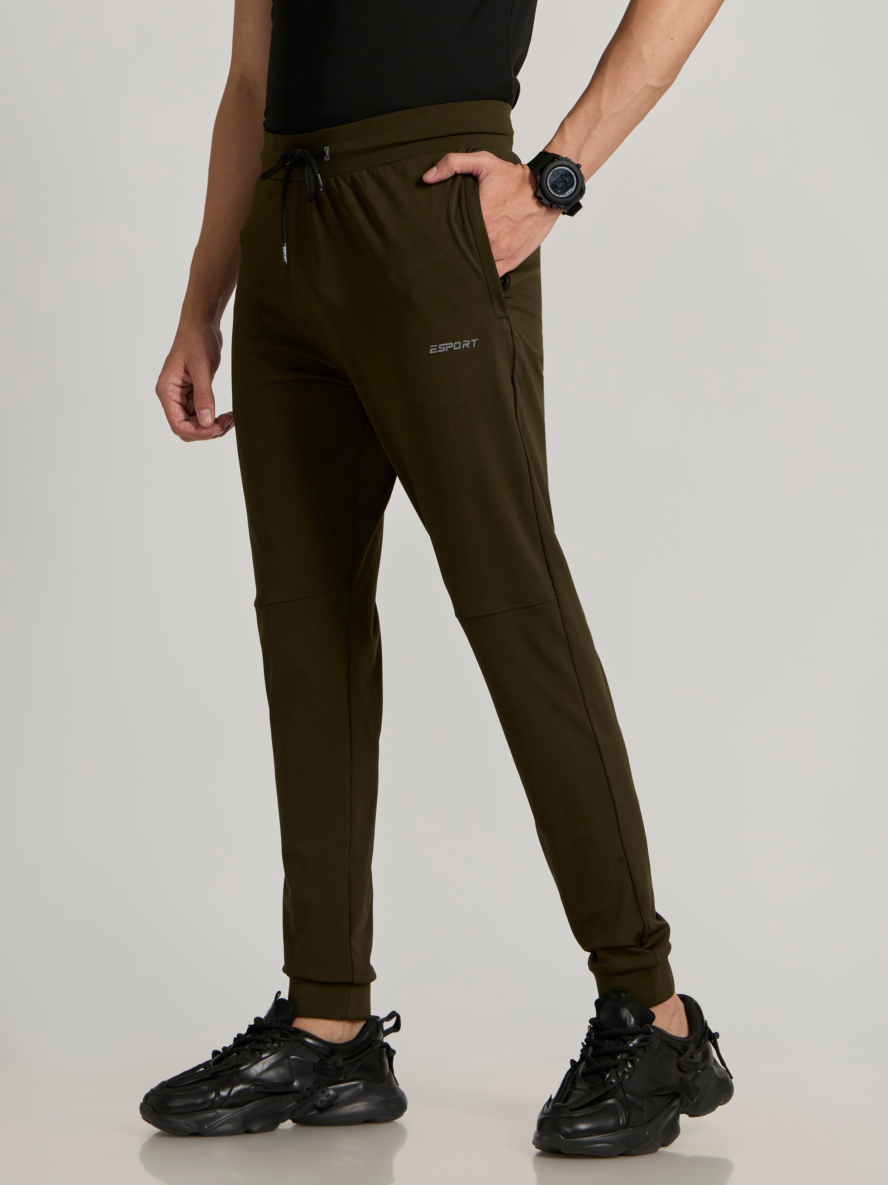 Men's track Pant in mehandi