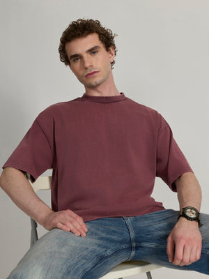 Men's  Baggy T-Shirt in midnight plum