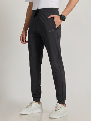  Men's Track Pant -in Dark Gray color with drawstring.