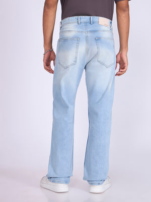 Men's Straight Fit Jeans in Light Blue