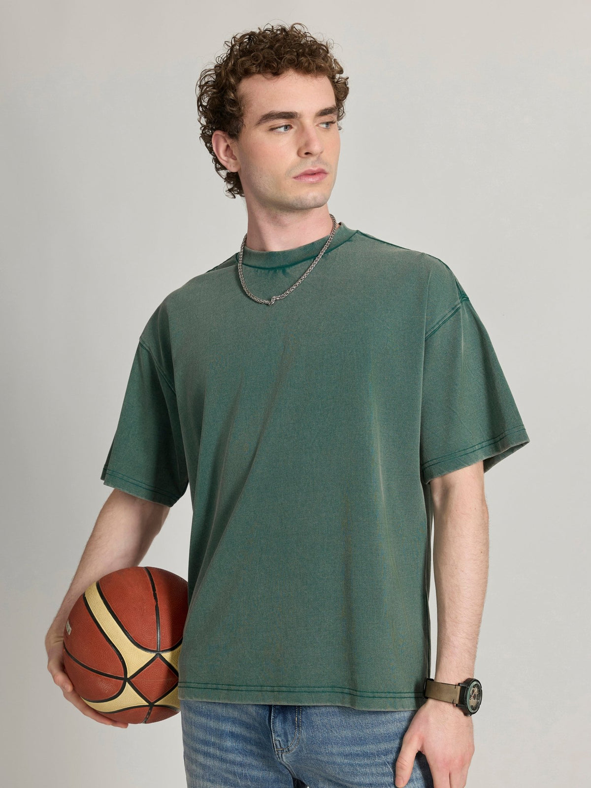 Kellington - Baggy T-Shirt - Faded Green - Espanshe