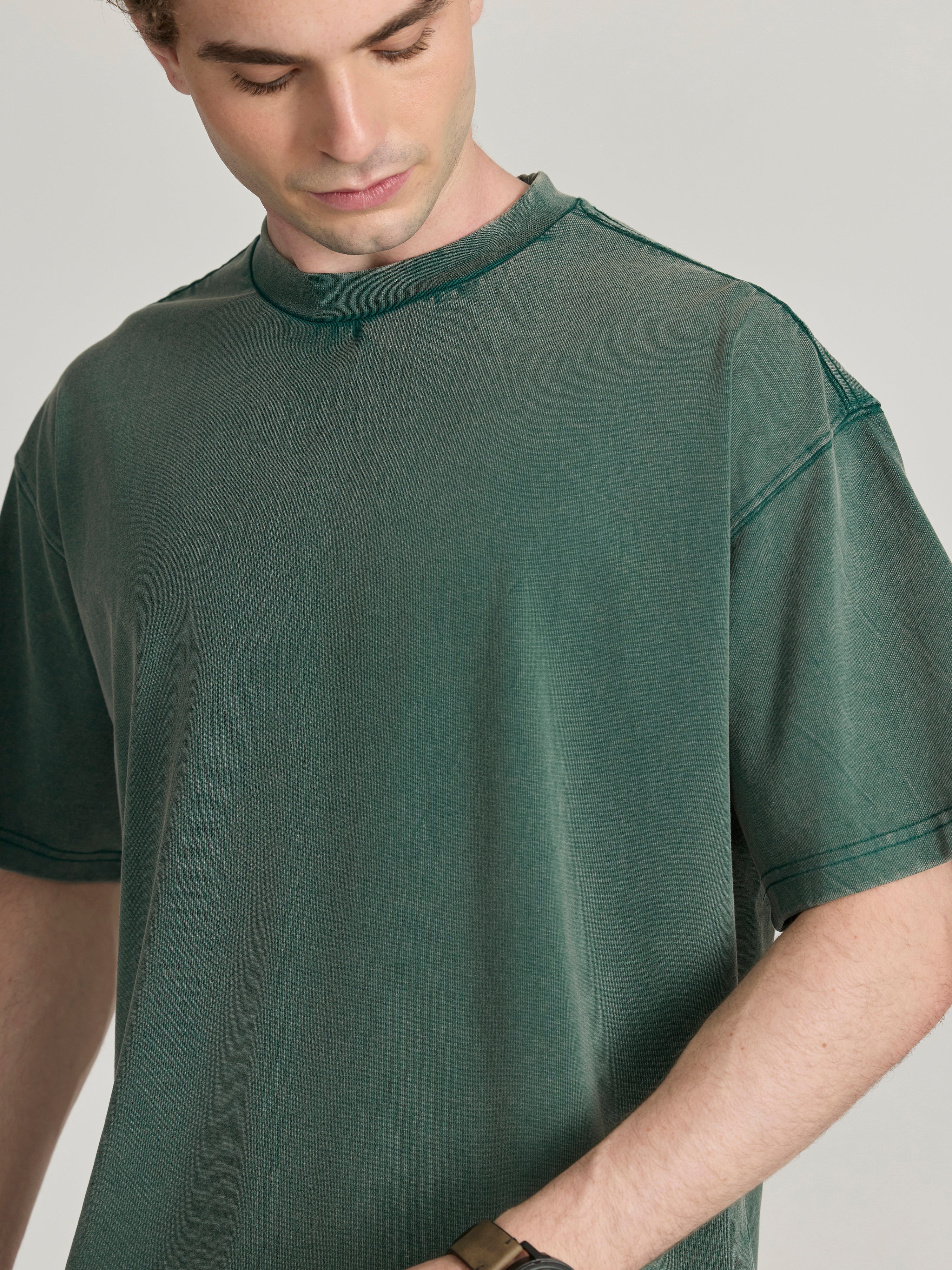 Men's  Baggy T-Shirt in Faded green
