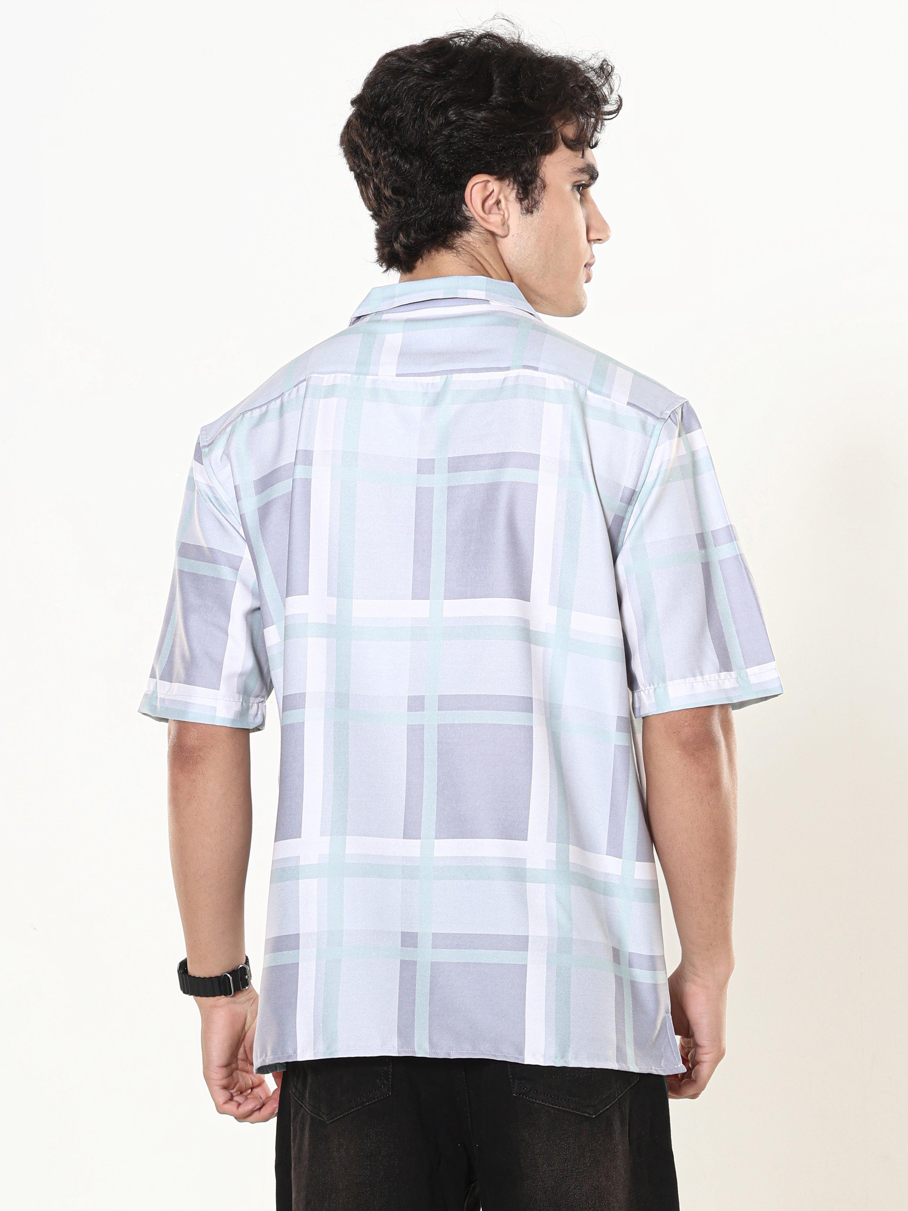 oversized checkered shirt made from lyrac fabric.
lyrac fabric shirts
oversized shirts for men