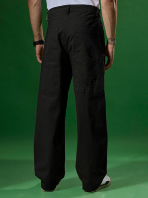  Men's Super Baggy Cargo Pant in 
black
