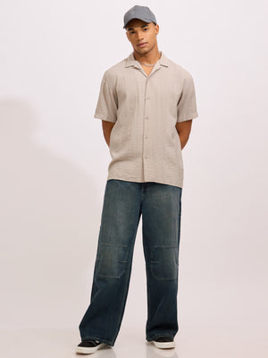 Men's  Baggy Fit Jeans in Blue Shade