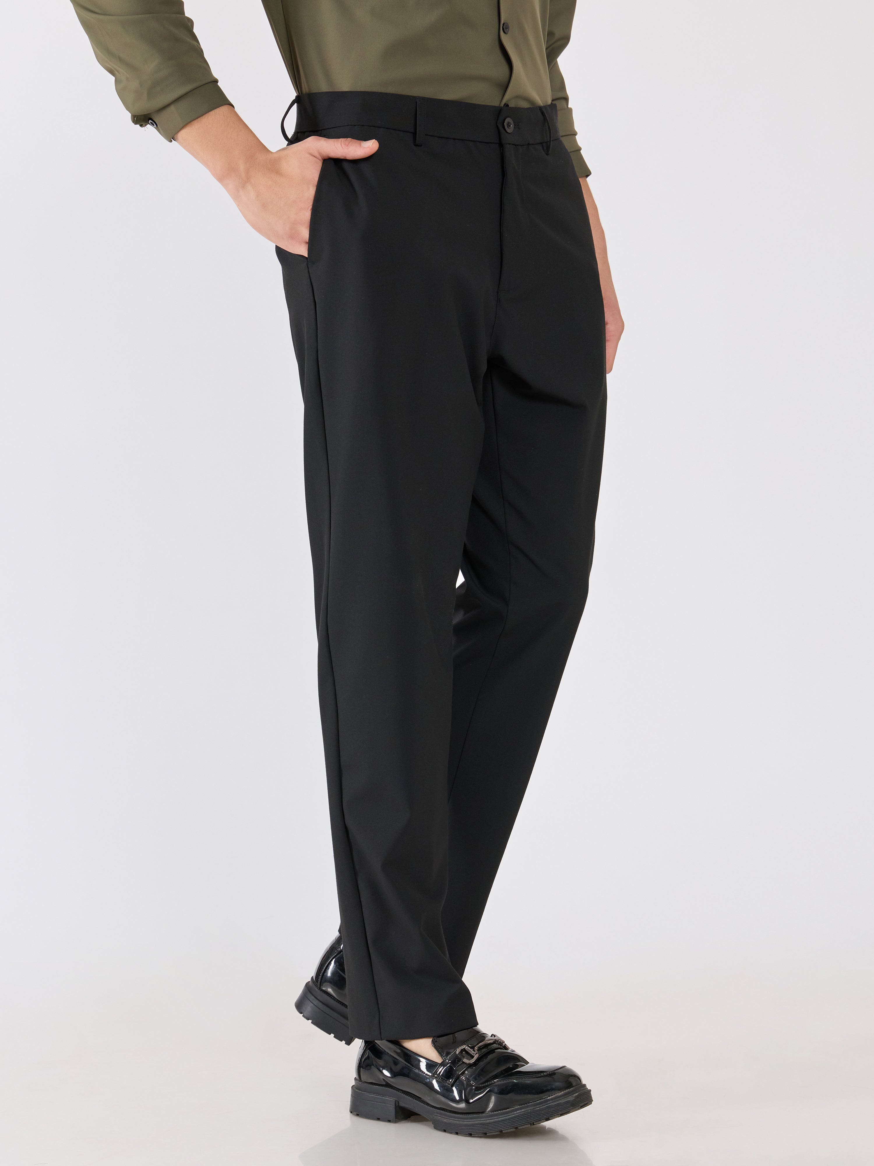Men's Slim Fit Formal Pant - black