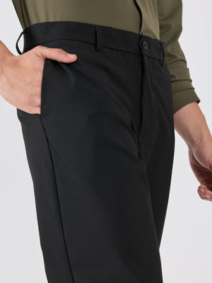 Men's Slim Fit Formal Pant - black