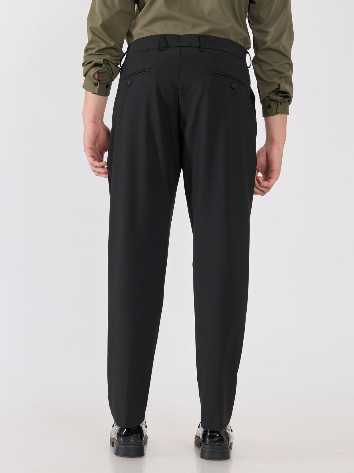 Alista - Slim Fit Formal Pant - Black - Espanshe
