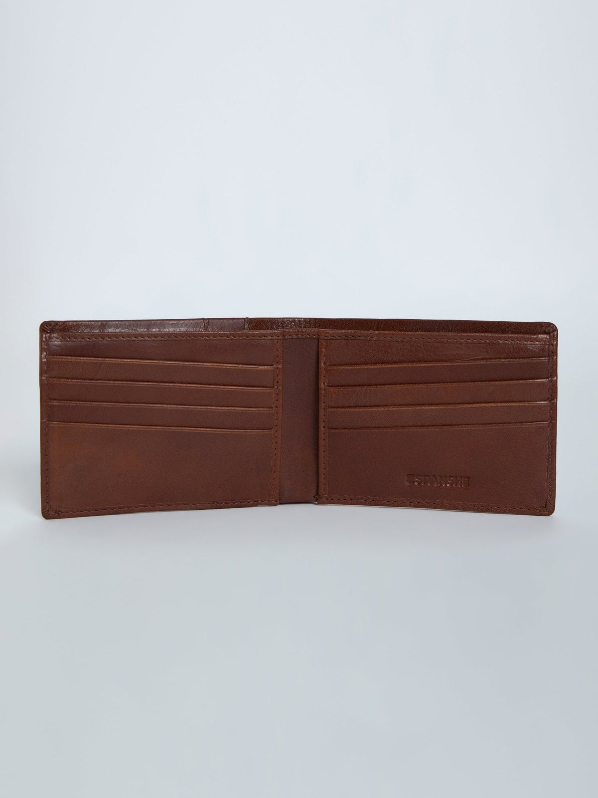 Arctic-3 - Bi-Fold Leather Wallet - Brown - Espanshe