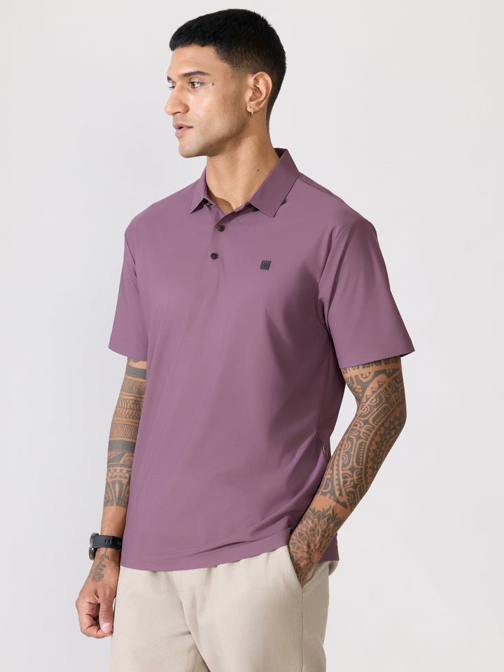 Men's Regular Fit Polo T-Shirt - grape