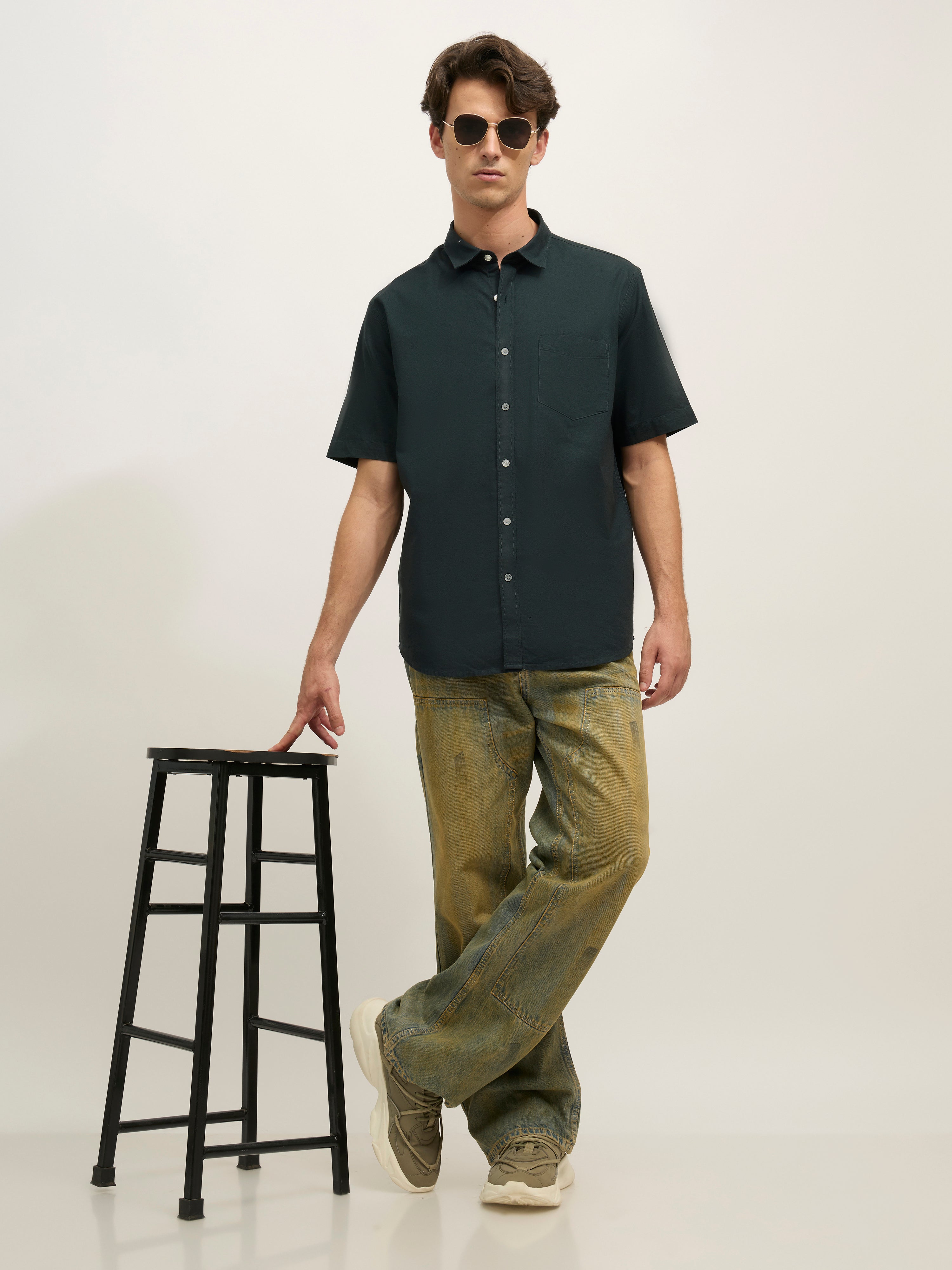 men's Pascal - Flared Fit Jeans in Blue Shade