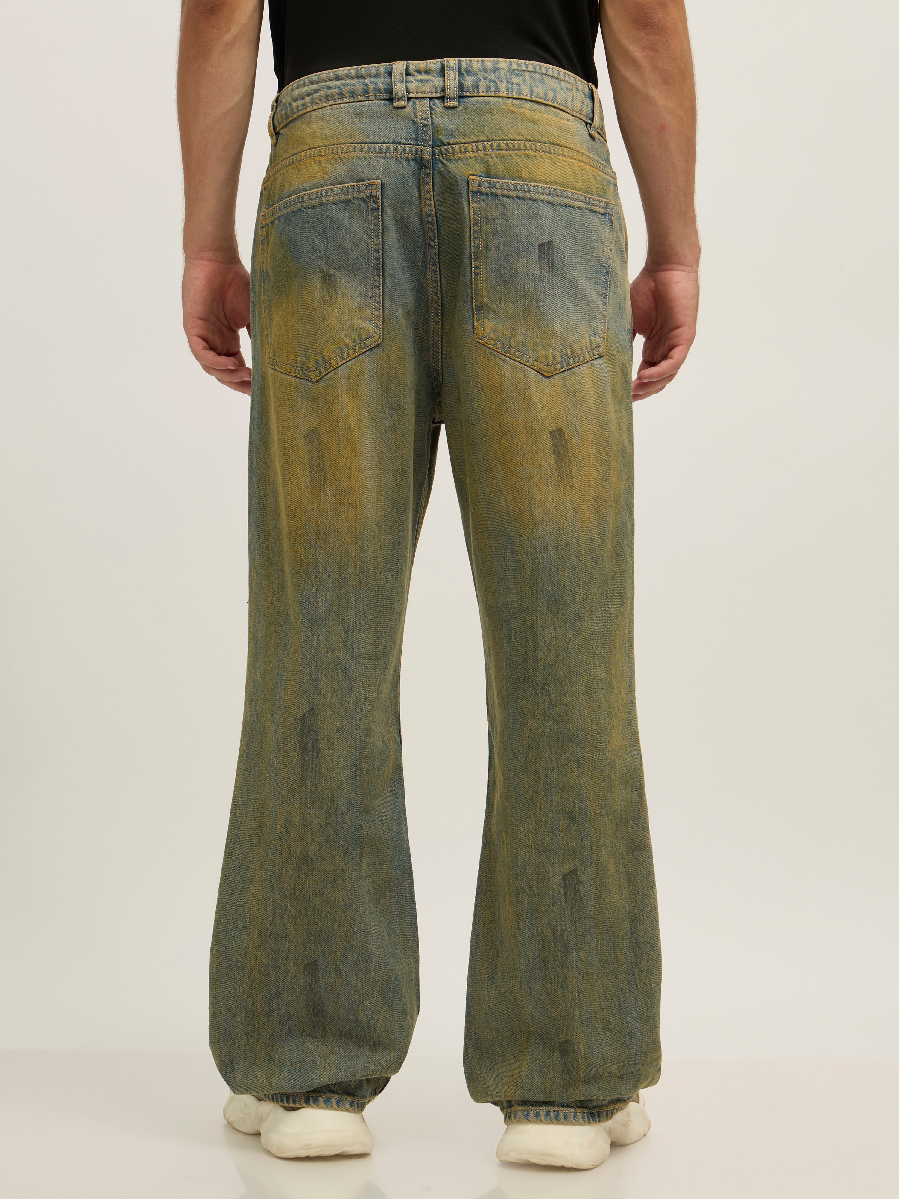 men's Pascal - Flared Fit Jeans in Blue Shade