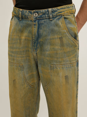men's Pascal - Flared Fit Jeans in Blue Shade