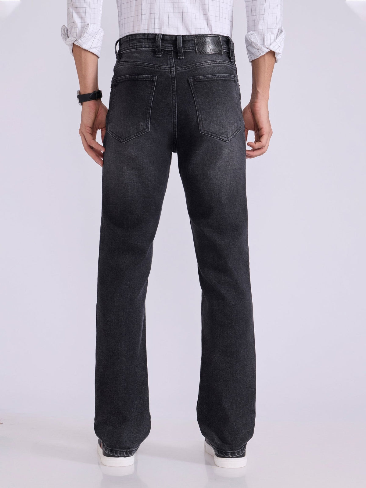 Vittorio - Straight Fit Jeans - Black Shade - Espanshe