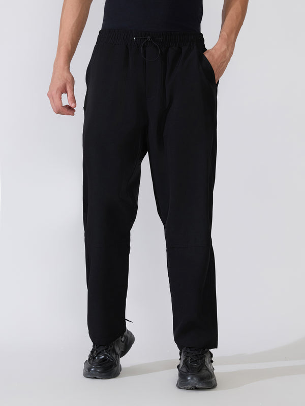 Men's black Regular Track Pant 