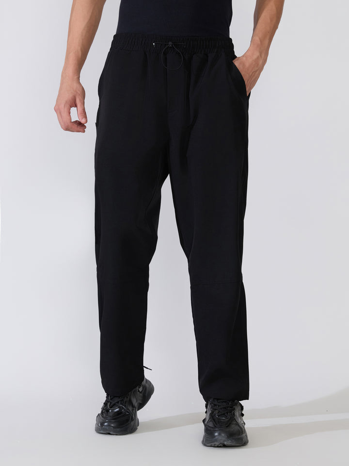 Men's black Regular Track Pant 