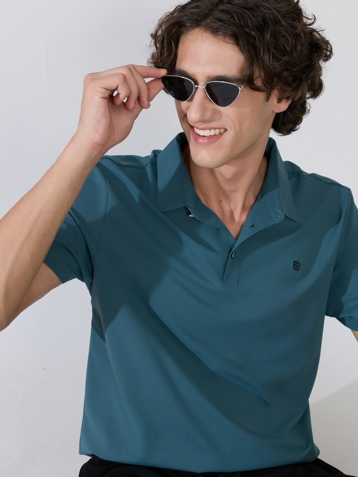 Zoltan - Regular Fit Polo T-Shirt - Peacock - Espanshe