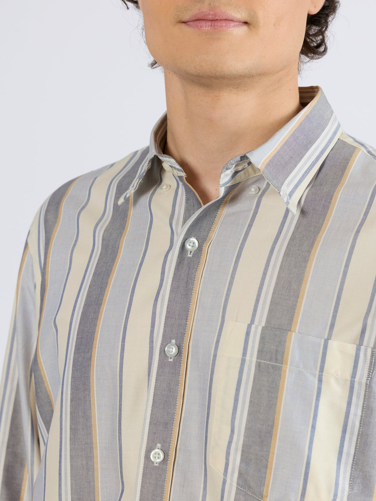 Walden - Striped Shirt - Beige - Espanshe