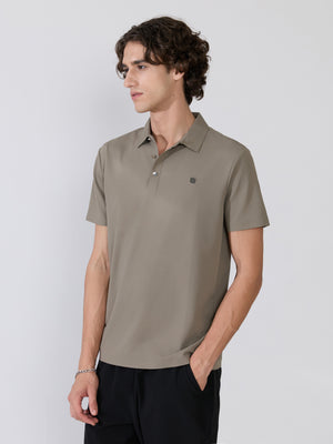 Men's Regular Fit Polo T-Shirt - moss gray
