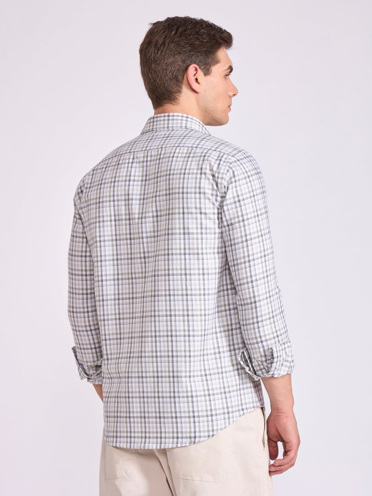 Quint 1 - Check Shirt - Light Grey - Espanshe