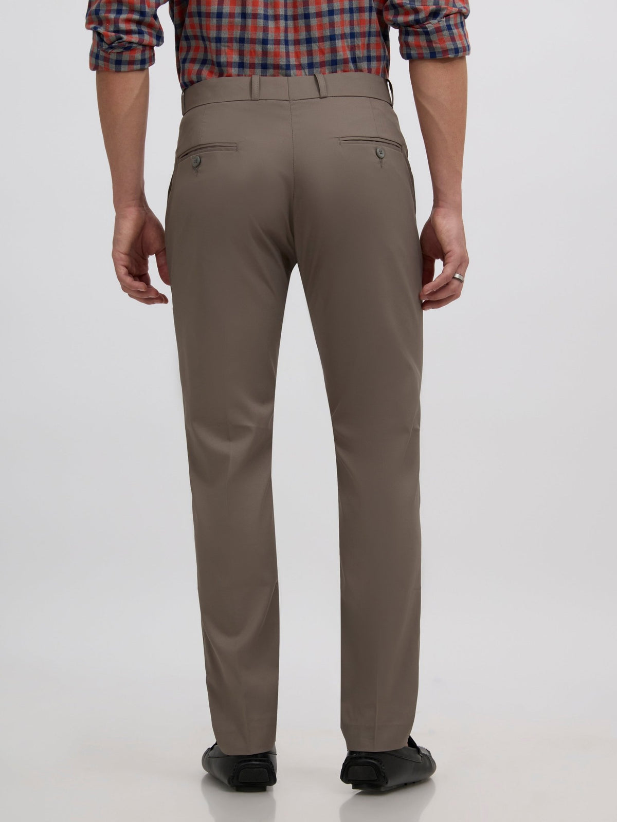 Falcon - Skinny fit Formal Pant - Cement Grey - Espanshe