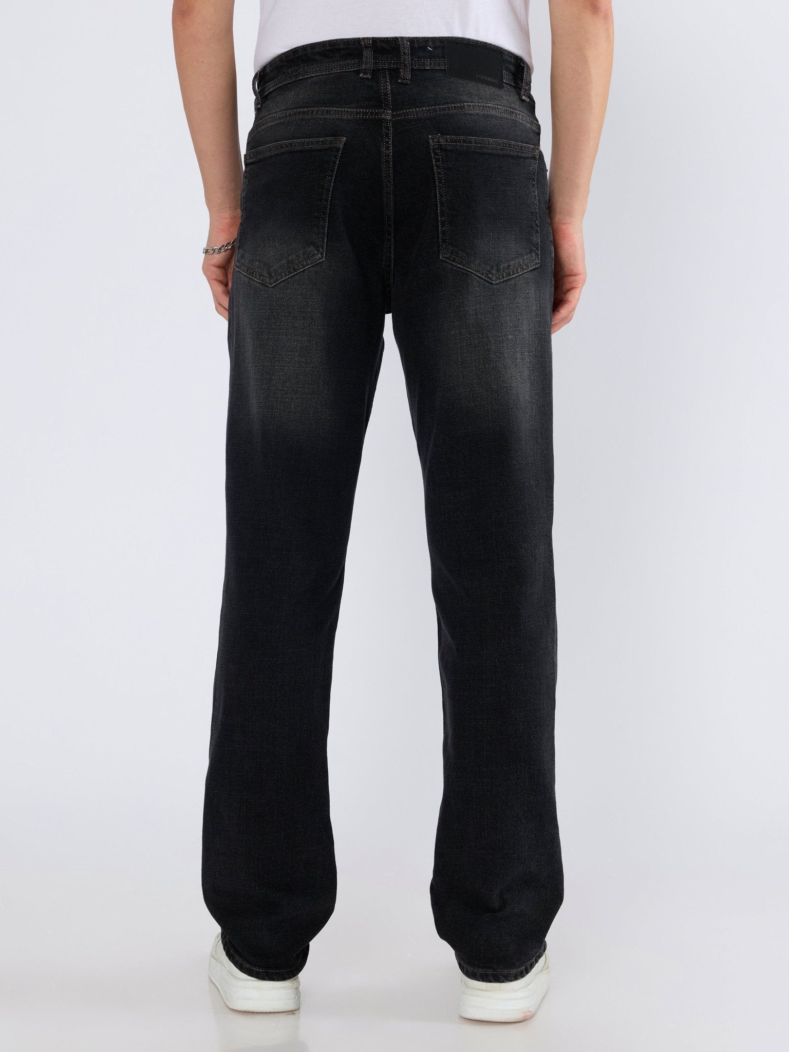 Liv - Straight Fit Jeans - Carbon Black - Espanshe