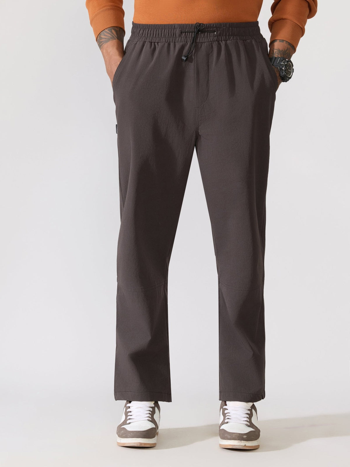 Zanto - Dark Grey Regular Track Pant - Espanshe