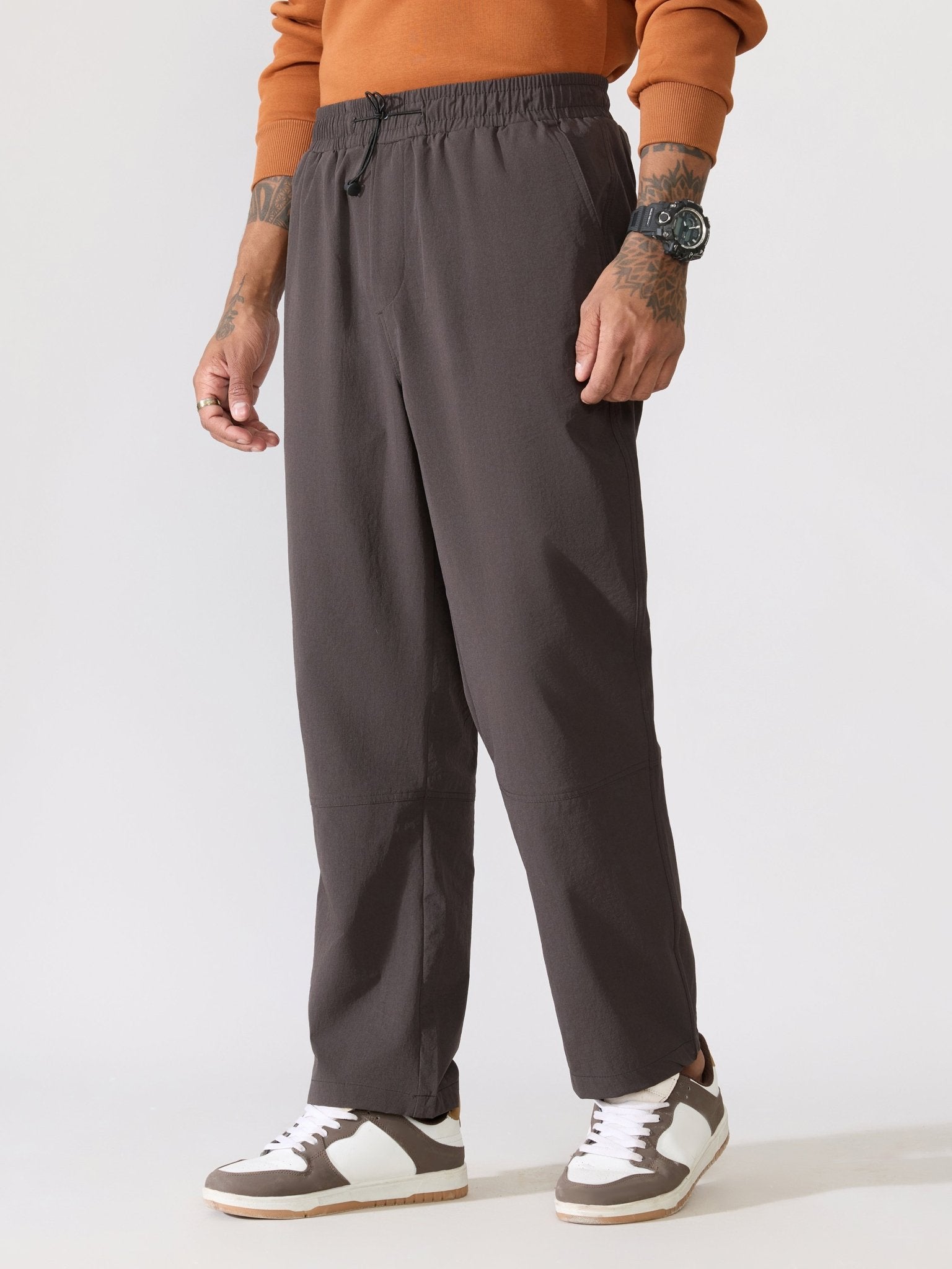 Zanto - Dark Grey Regular Track Pant - Espanshe
