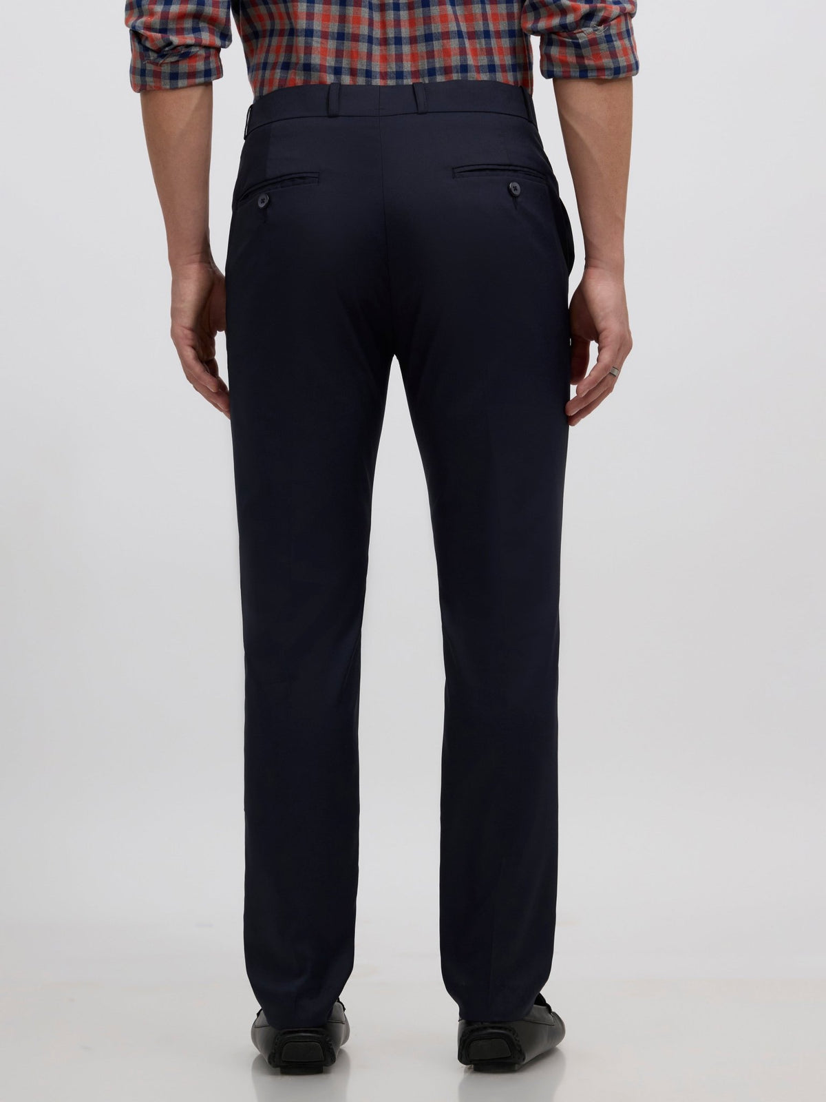 Falcon - Skinny fit Formal Pant - Navy Blue - Espanshe