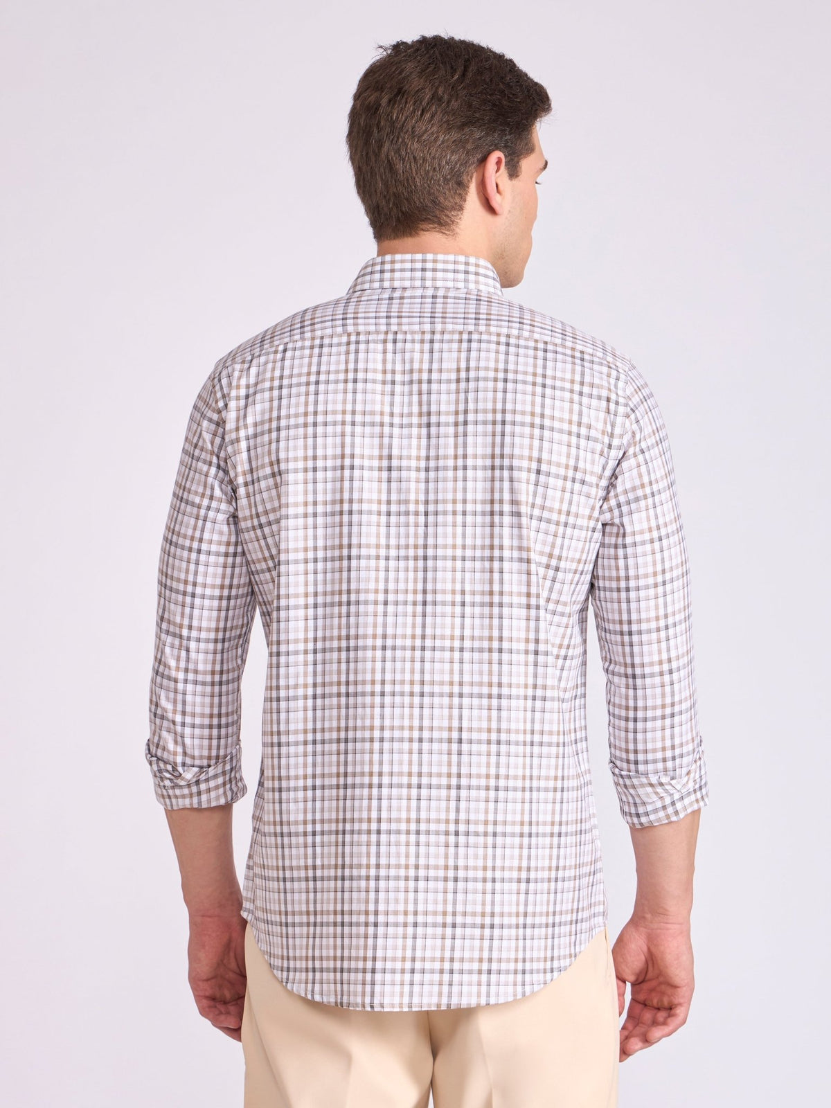 Quint 1 - Check Shirt - Light Brown - Espanshe