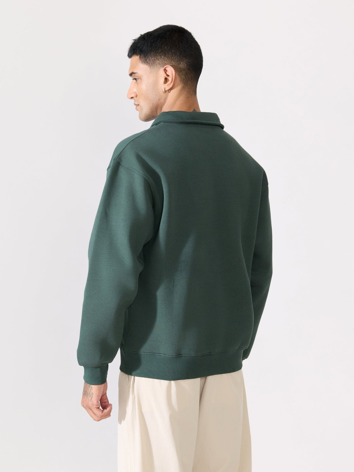 Zelios - Green Adventure Graphic Half-Zip Sweatshirt - Espanshe