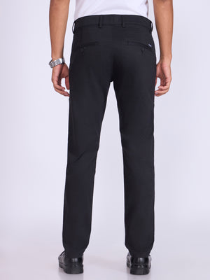 Men's Skinny Fit Cotton Pant in Black