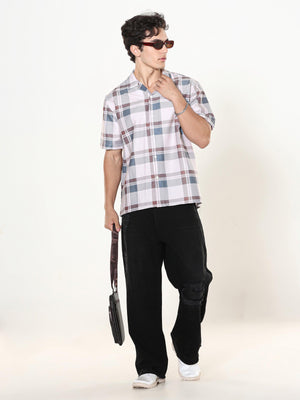 oversized checkered shirt made from lyrac fabric.
lyrac fabric shirts
oversized shirts for men