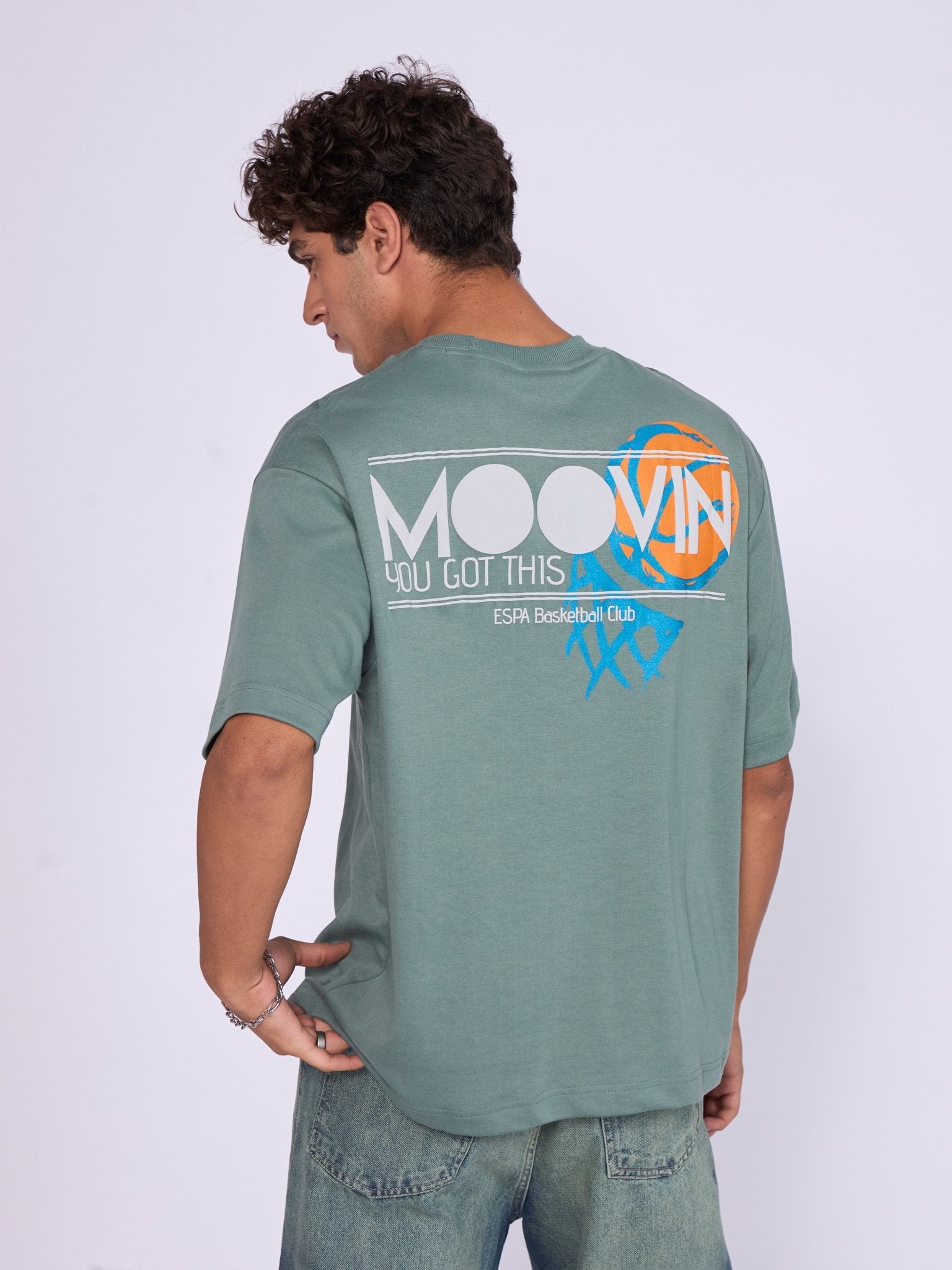 Moovin - ESPA Basketball Club Graphic T-Shirt - Green - Espanshe